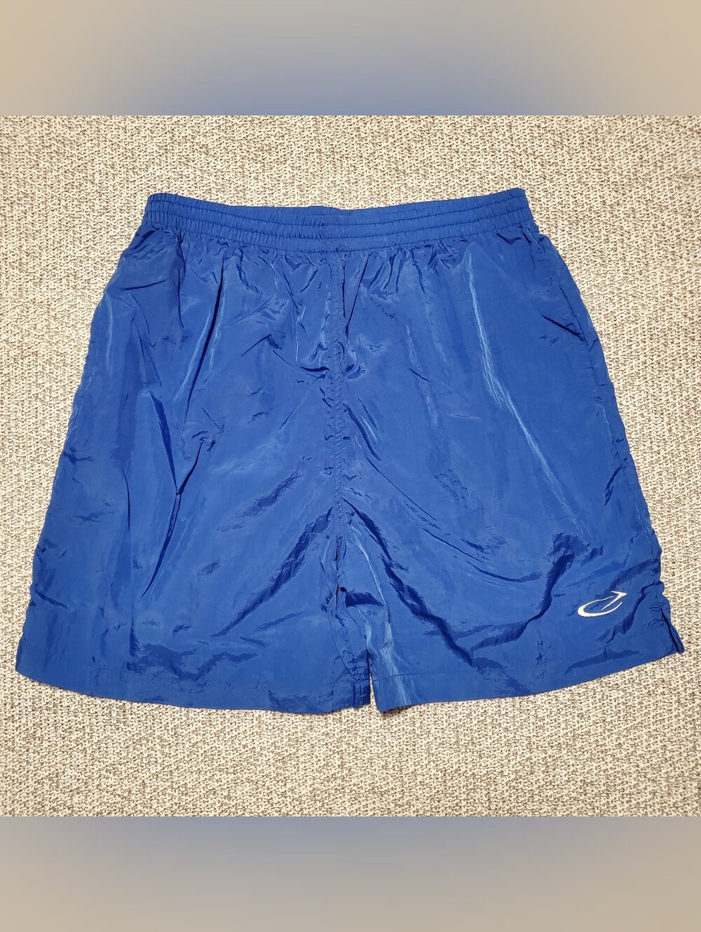 Vintage 80s 90s BIKE Athletic Nylon Shorts - Royal Blue - Men's Size Large (L)